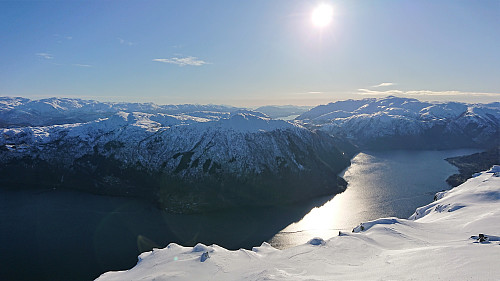 Sørfjorden and Hananipa from Bruviknipa