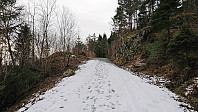 Gravel road towards Husfjellet