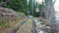 Gravel road became tractor road ...