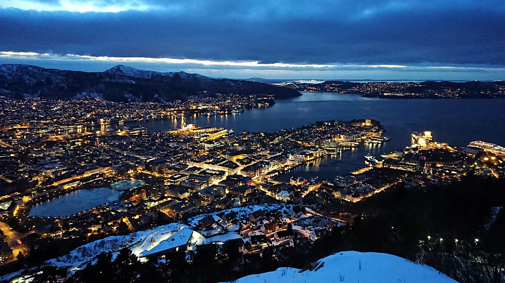 View from the upper station of Fløibanen