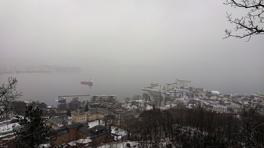 View from above Sandviken sykehus