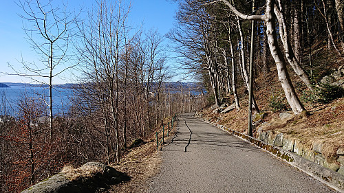 The northern end of Fjellveien