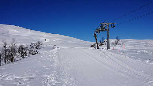 At the top of the Rindabotn ski lift