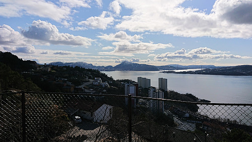 View west from north of Fagerdalsfjellet