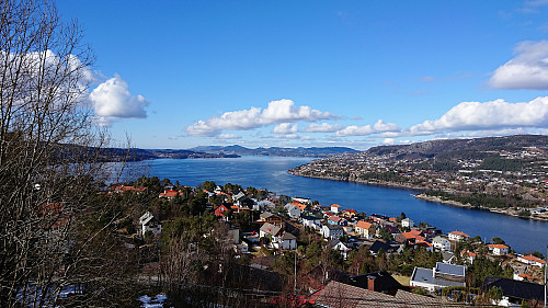 View northwest from north of Fagerdalsfjellet
