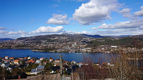 View northeast from north of Fagerdalsfjellet