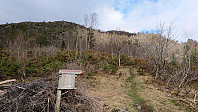 Trailhead red trail to Rødsfjellet