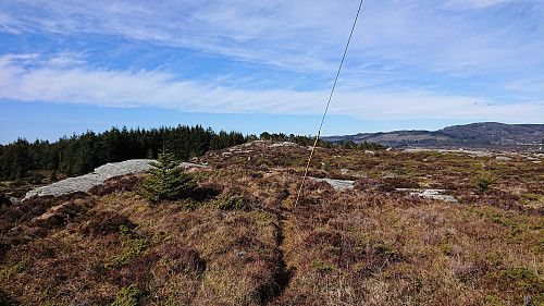 View from the southern peak towards the northern slightly higher summit