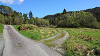 Start of the tractor road