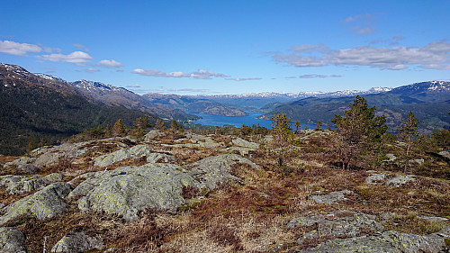 View from northeast of the summit of Strandafjellet