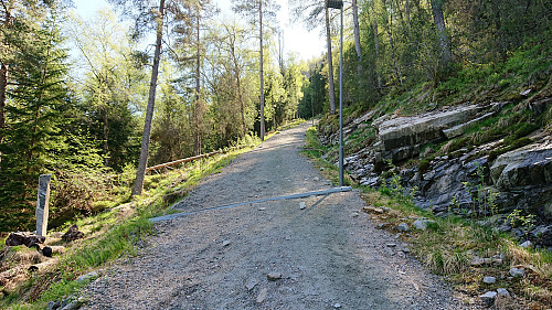 Gravel road getting steeper...