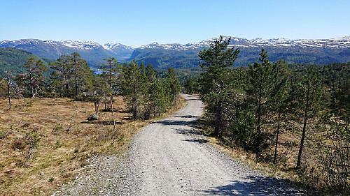 Gravel road down to Bruland