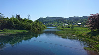 Crossing the bridge at Straumen