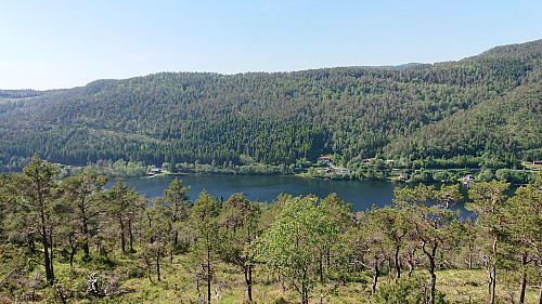 View from the trig marker southwest of Eggene