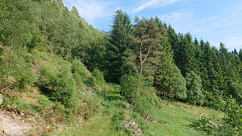 Gravel road ends, tractor road begins