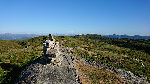 View south from the northern cairn at Krossane