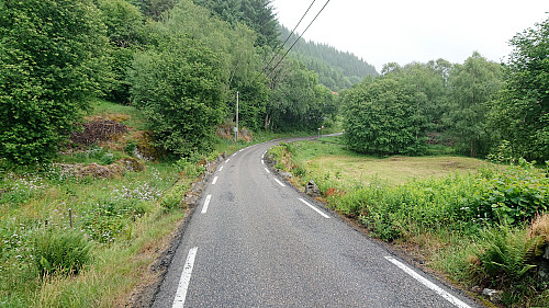 Single file road towards Seim