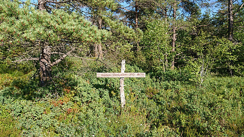 Sign at the viewpoint at Jerfjellet