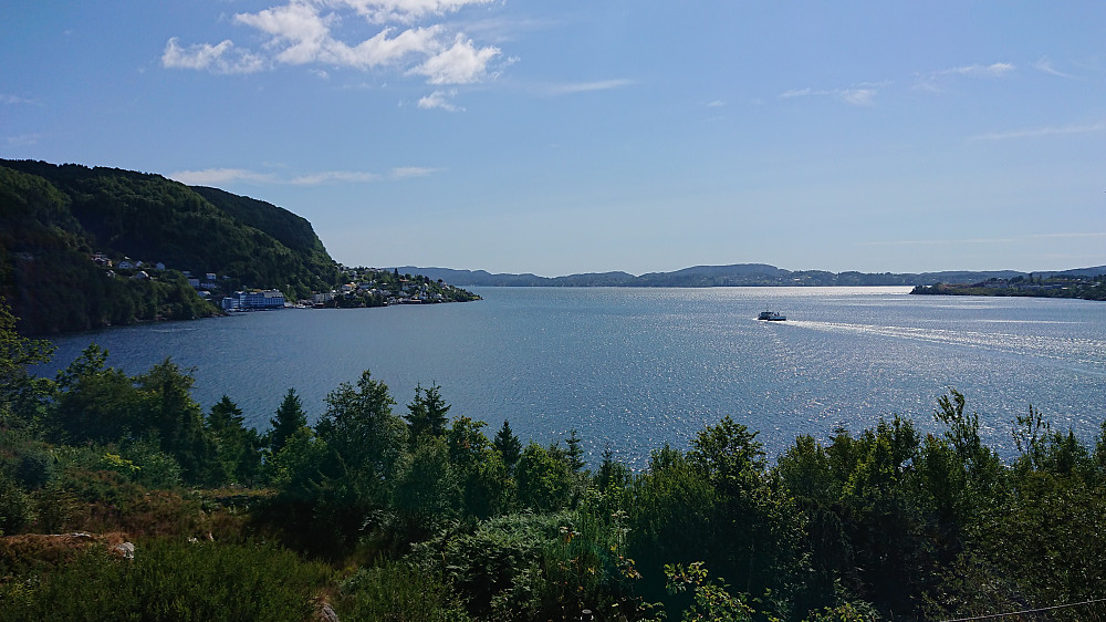 View towards Salhus from Tellevik fort