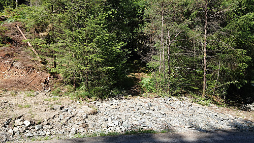 Southern trailhead Bukkaberget