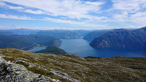 View towards Lærdalsfjorden from Storehaugen