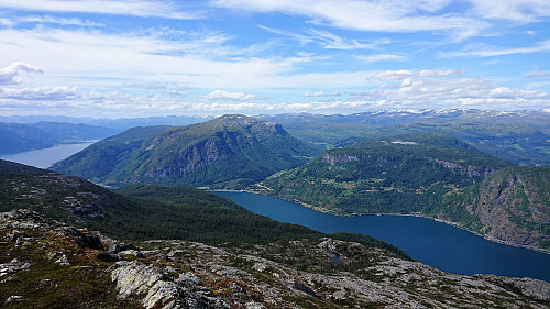 View towards Skriki (left) and Slakkafjellet (right) from Storehaugen