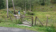 The marked trailhead