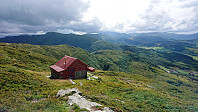 Looking back at the two cabins