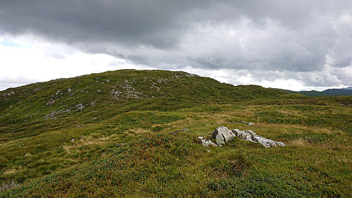 Looking back towards the summit from the viewpoint northwest of the summit