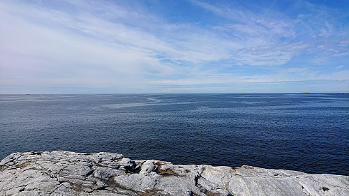 View west from the wave power plant