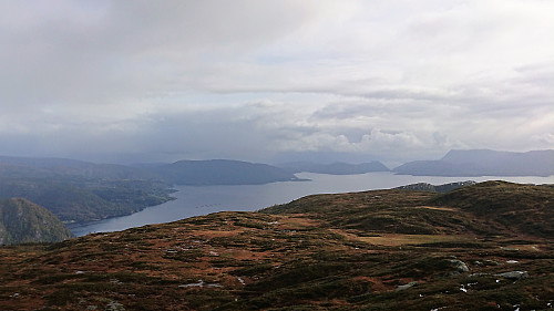 View towards Sævareidfjorden from Fusafjellet