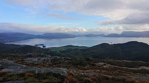 View toward Bjørnafjorden from Bogafjellet