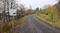 Gravel road to the trailhead