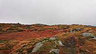 Highest point at Byfjellene (left) and Hauggjelsvarden (right)