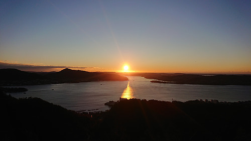 Sunset from just northwest of Brennhaugen