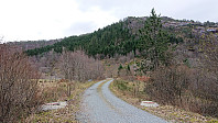 Start of the gravel road