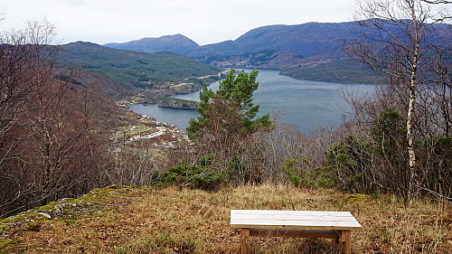 View southwest from the viewpoint at Hagåsen