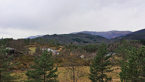 View toward Einaråsen from just south of Bjørkheim