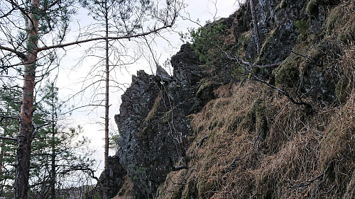 Climbing required to reach the ridge
