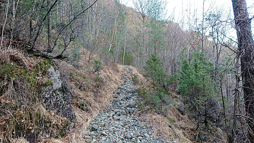 Back up the gravel road in Brekkekleiva