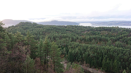 View from in front of Birkelid. Håmanen to the left.