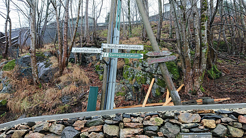 Started by following the signs for Damsgårdsfjellet