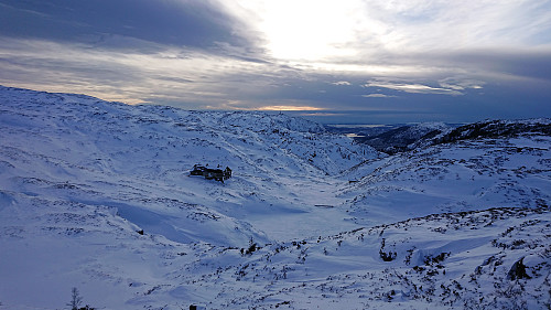 Approaching Tranehytten (left) and Gangerolf (right)