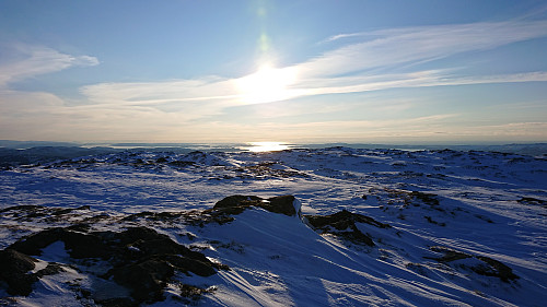 West from the highest point at Byfjellene