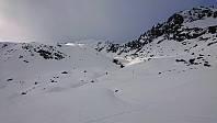 From the cabin toward Fossavatnet
