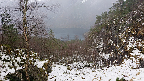 Descending toward the highway