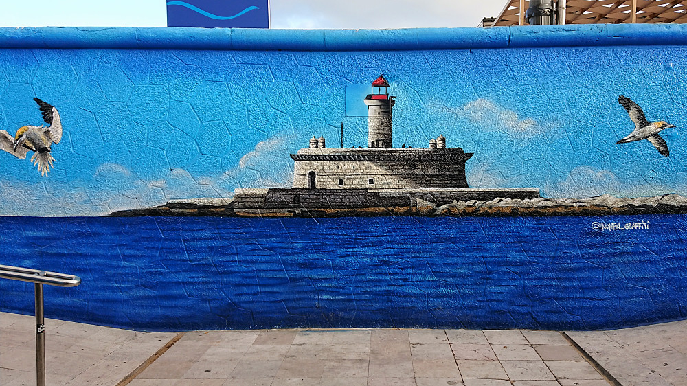 Painting of the lighthouse in the Tagus