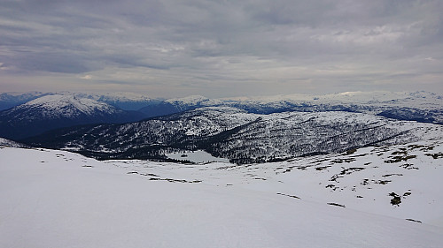 Breisetevatnet from the descent from Store Haugmelen