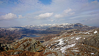 View northeast from Grytefjellet