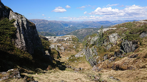 Descending from Kvamsfjellet